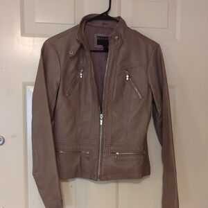 Bernardo Women's Tan Faux Leather Jacket